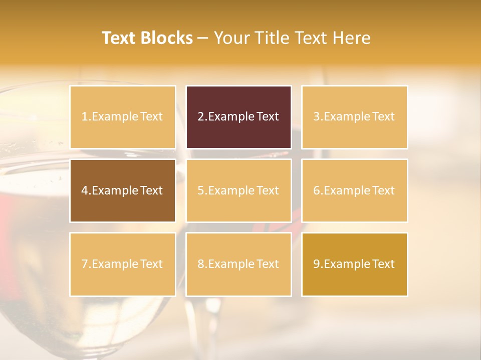 Cheese And Two Glasses Of Wine PowerPoint Template