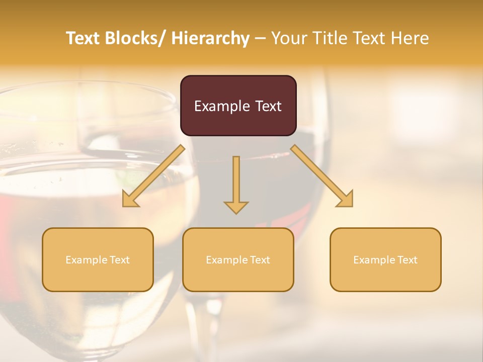 Cheese And Two Glasses Of Wine PowerPoint Template