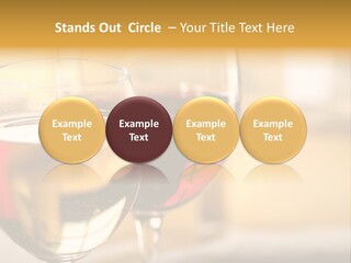 Cheese And Two Glasses Of Wine PowerPoint Template