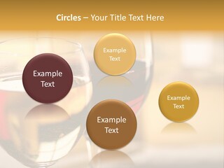 Cheese And Two Glasses Of Wine PowerPoint Template