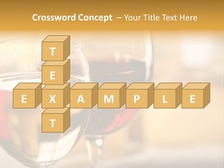 Cheese And Two Glasses Of Wine PowerPoint Template