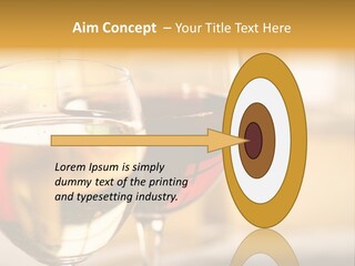 Cheese And Two Glasses Of Wine PowerPoint Template
