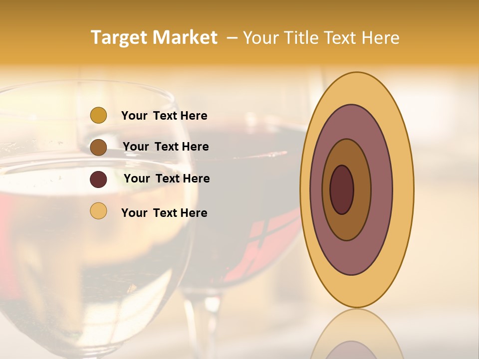Cheese And Two Glasses Of Wine PowerPoint Template