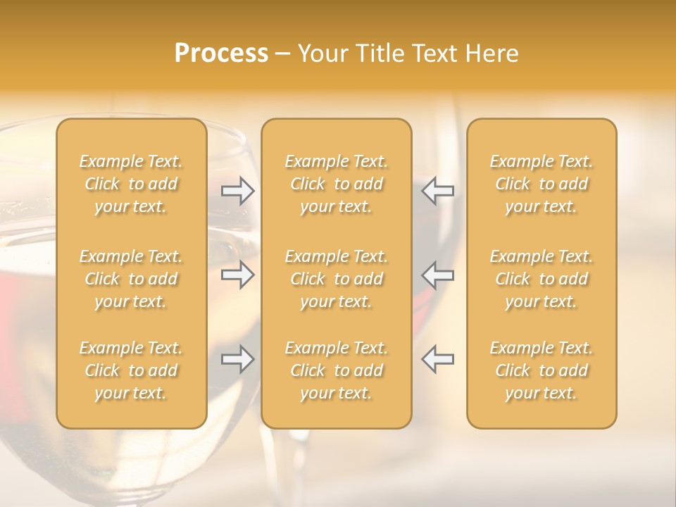 Cheese And Two Glasses Of Wine PowerPoint Template