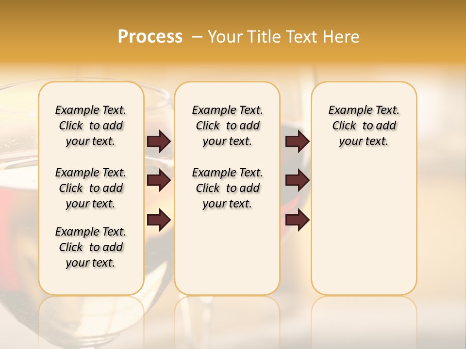 Cheese And Two Glasses Of Wine PowerPoint Template