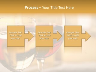 Cheese And Two Glasses Of Wine PowerPoint Template