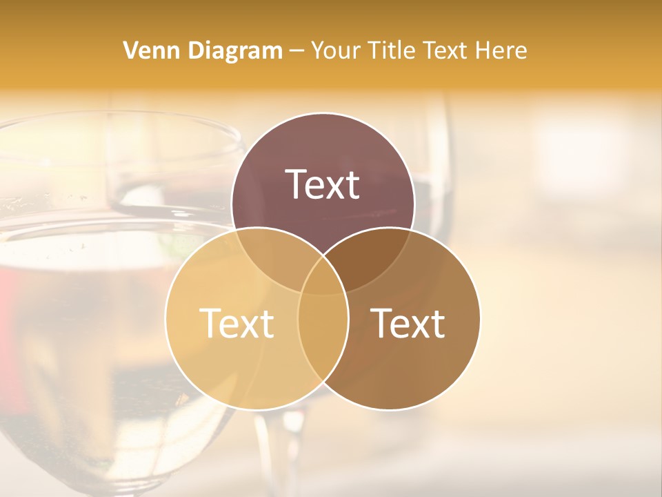Cheese And Two Glasses Of Wine PowerPoint Template