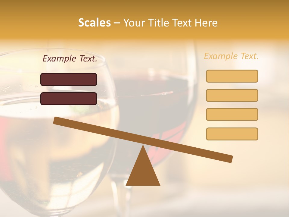 Cheese And Two Glasses Of Wine PowerPoint Template