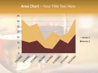 Cheese And Two Glasses Of Wine PowerPoint Template