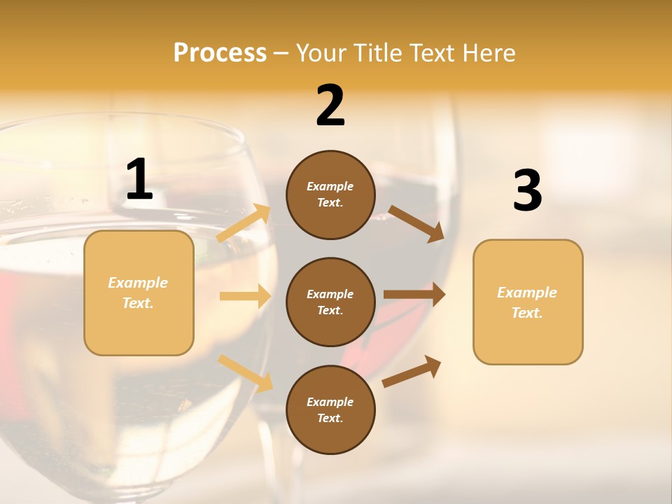 Cheese And Two Glasses Of Wine PowerPoint Template