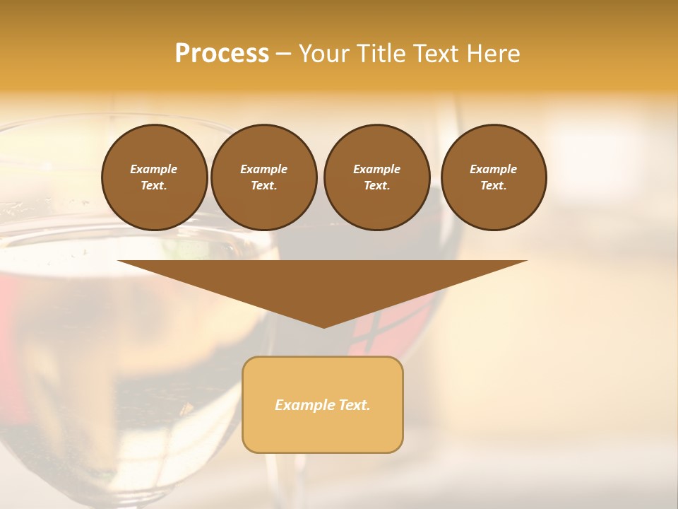 Cheese And Two Glasses Of Wine PowerPoint Template