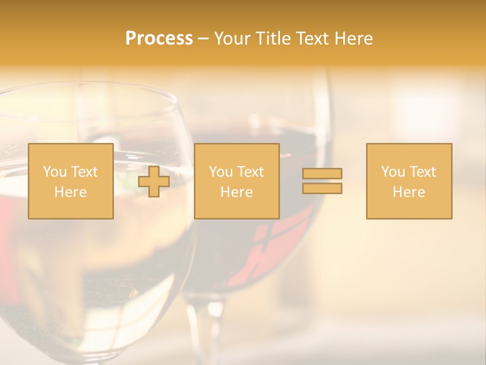 Cheese And Two Glasses Of Wine PowerPoint Template