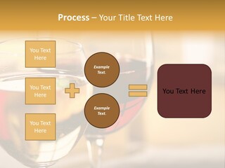 Cheese And Two Glasses Of Wine PowerPoint Template