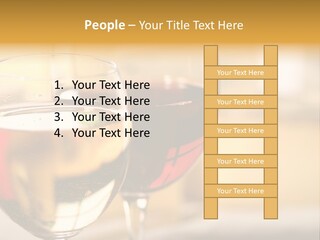 Cheese And Two Glasses Of Wine PowerPoint Template