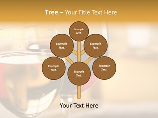 Cheese And Two Glasses Of Wine PowerPoint Template