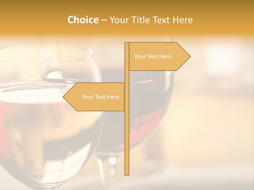 Cheese And Two Glasses Of Wine PowerPoint Template