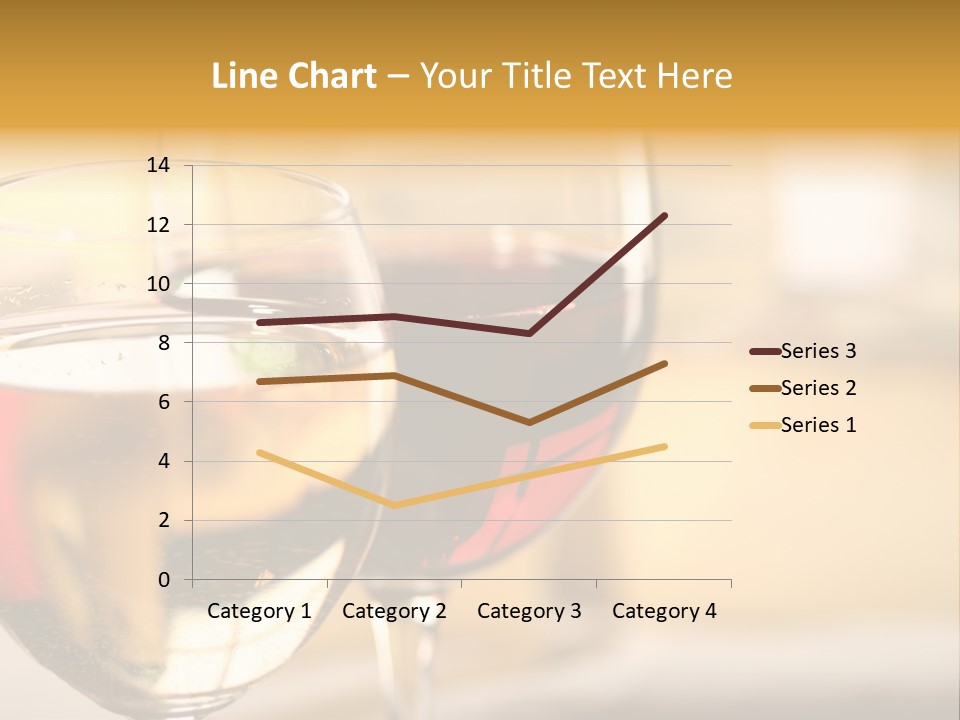 Cheese And Two Glasses Of Wine PowerPoint Template