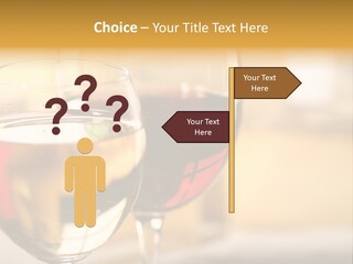 Cheese And Two Glasses Of Wine PowerPoint Template