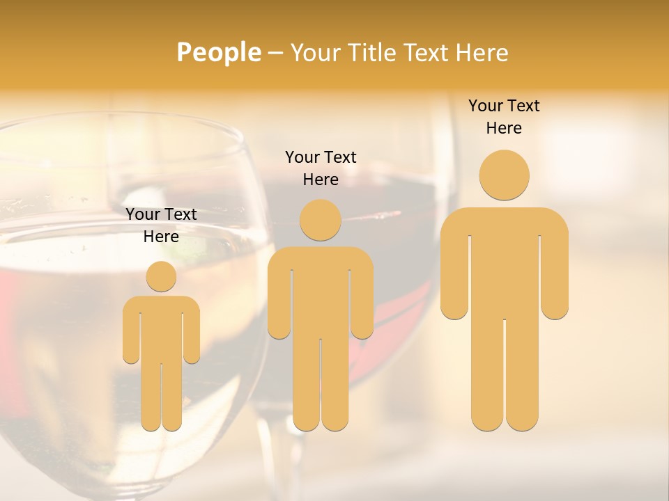 Cheese And Two Glasses Of Wine PowerPoint Template