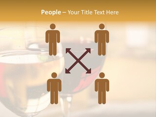 Cheese And Two Glasses Of Wine PowerPoint Template