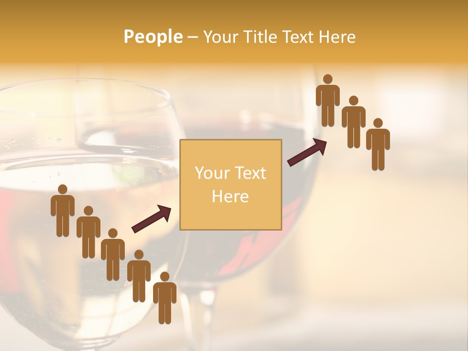 Cheese And Two Glasses Of Wine PowerPoint Template