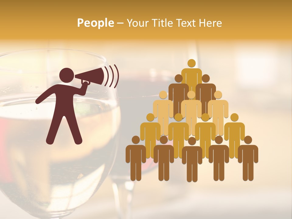 Cheese And Two Glasses Of Wine PowerPoint Template