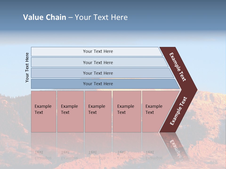 Pikes Peak Up Close Shot With A 200Mm Lens From Ute Valley, Park, 6Am, Very Close To The Mountain. PowerPoint Template