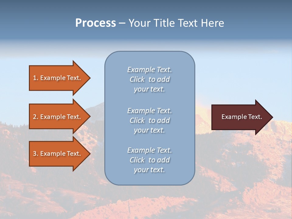 Pikes Peak Up Close Shot With A 200Mm Lens From Ute Valley, Park, 6Am, Very Close To The Mountain. PowerPoint Template