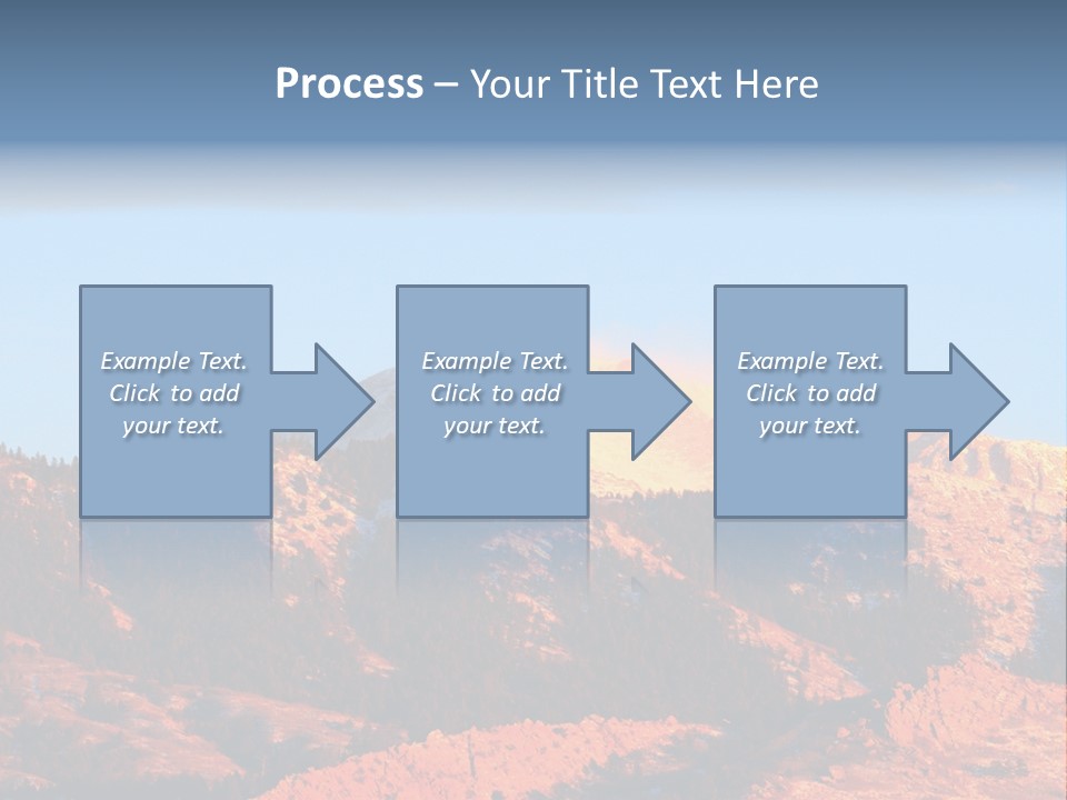 Pikes Peak Up Close Shot With A 200Mm Lens From Ute Valley, Park, 6Am, Very Close To The Mountain. PowerPoint Template