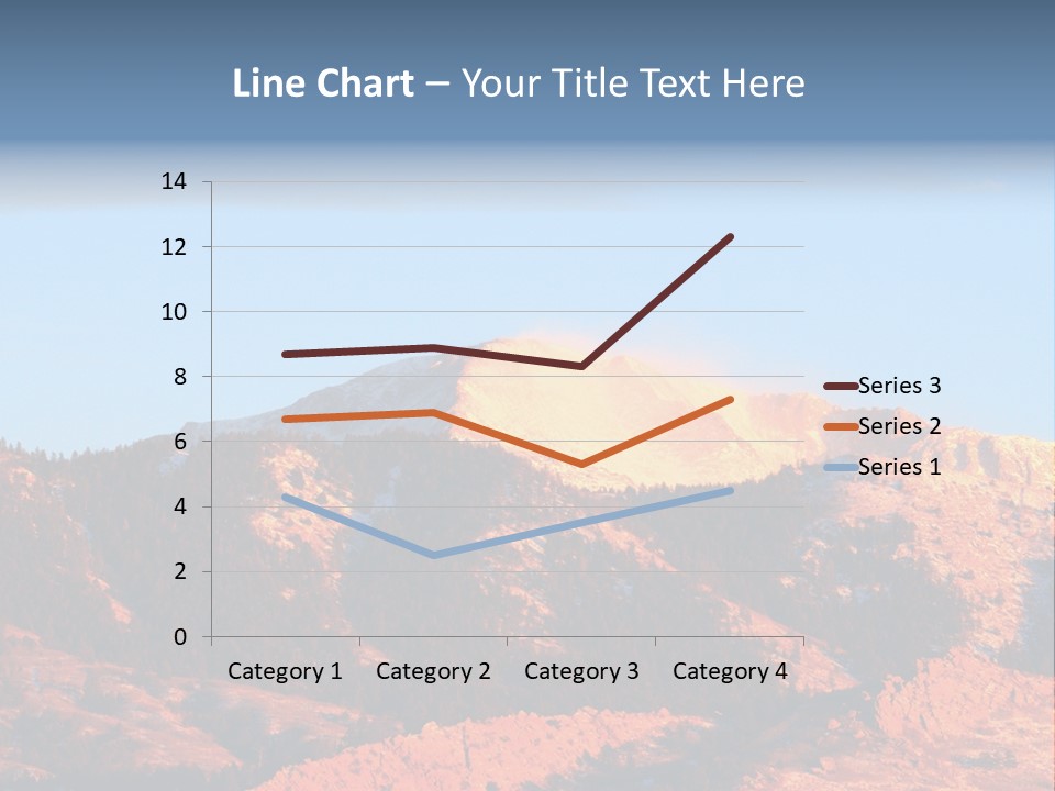 Pikes Peak Up Close Shot With A 200Mm Lens From Ute Valley, Park, 6Am, Very Close To The Mountain. PowerPoint Template