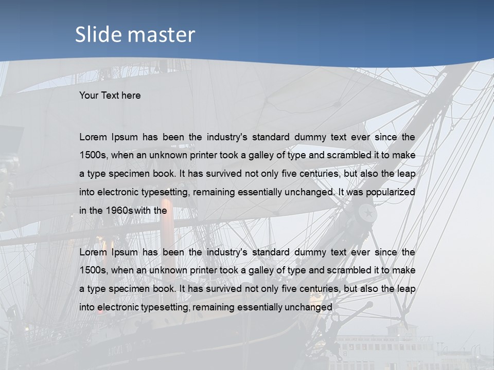 The Sailing Ship PowerPoint Template