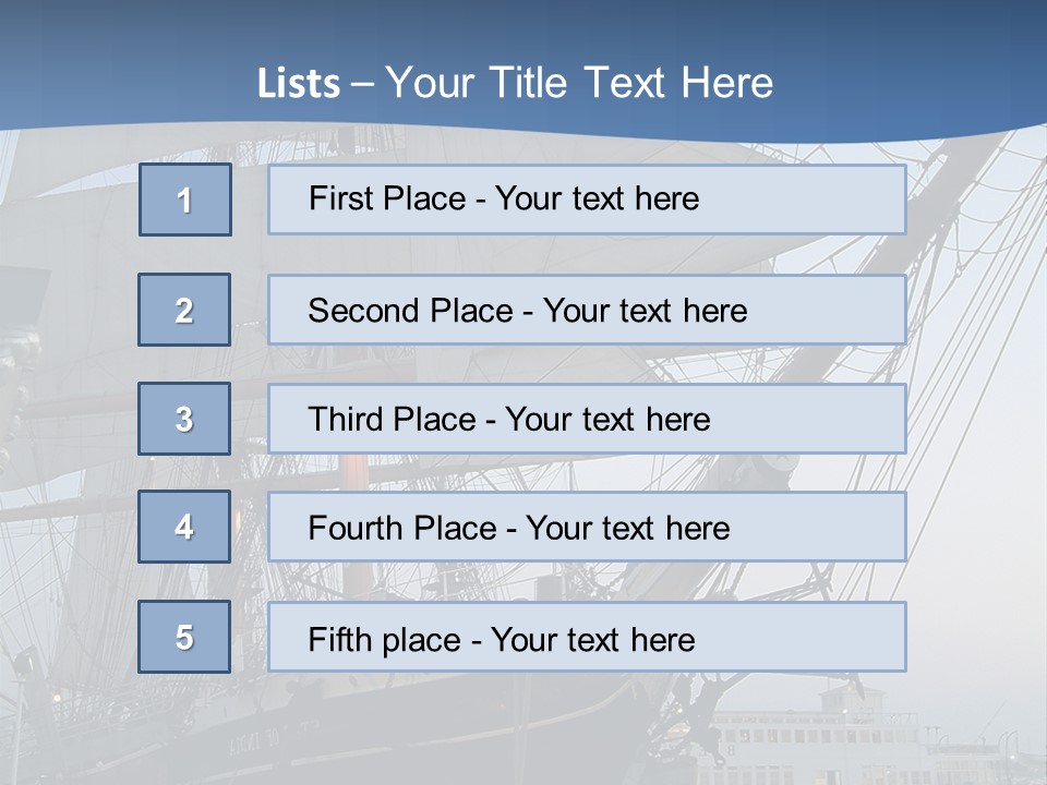 The Sailing Ship PowerPoint Template