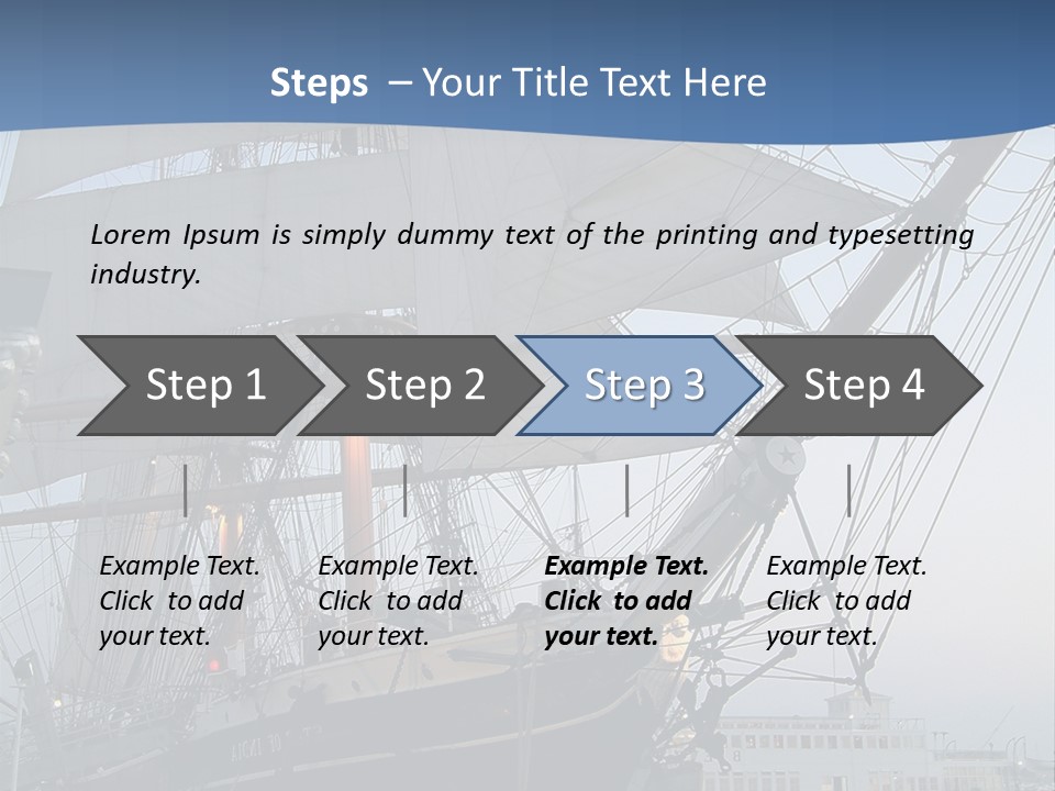 The Sailing Ship PowerPoint Template