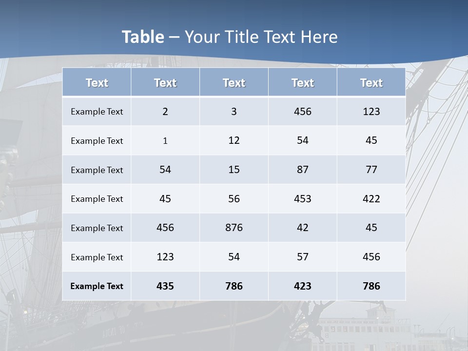 The Sailing Ship PowerPoint Template