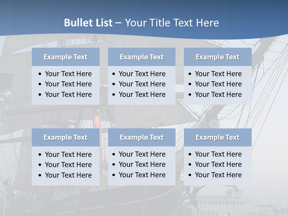 The Sailing Ship PowerPoint Template