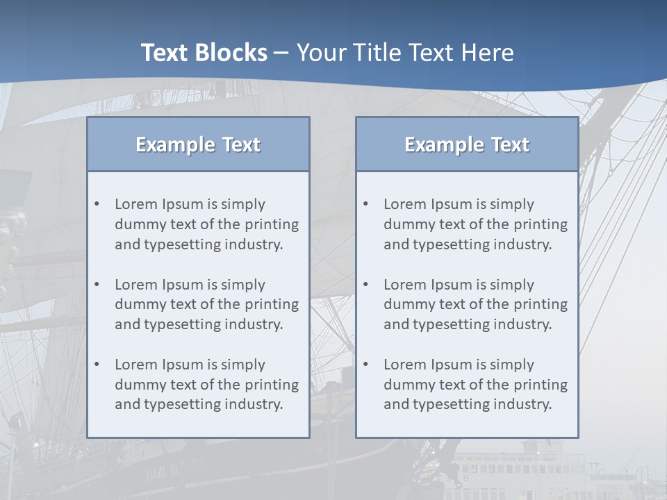The Sailing Ship PowerPoint Template