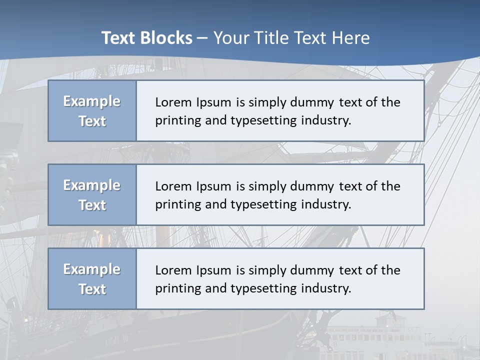The Sailing Ship PowerPoint Template