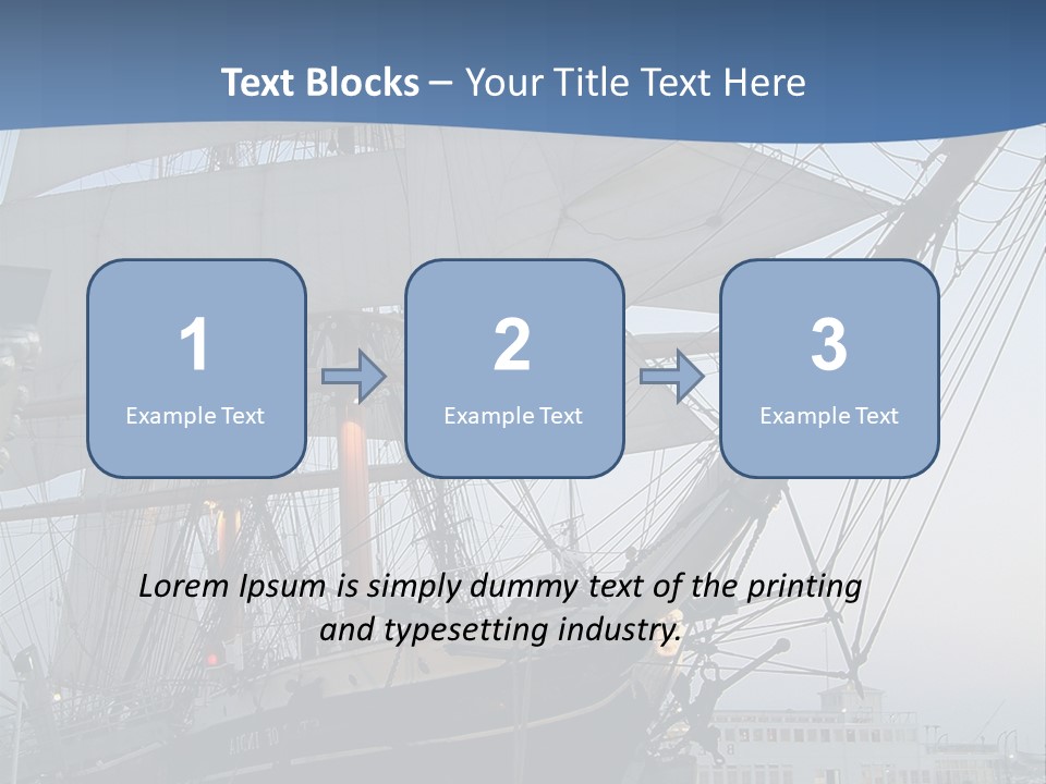 The Sailing Ship PowerPoint Template