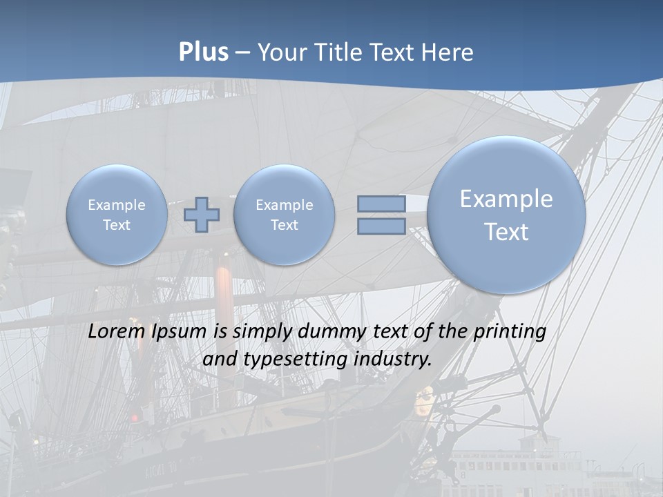 The Sailing Ship PowerPoint Template