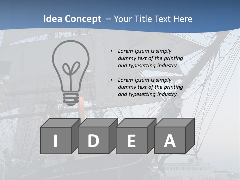 The Sailing Ship PowerPoint Template