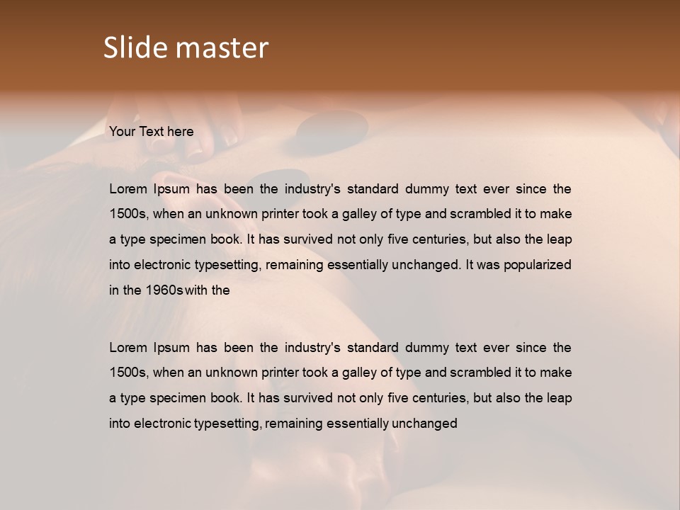 Hot Mineral Stone Treatment At Spa Salon PowerPoint Template