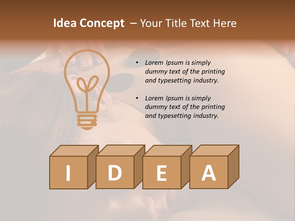 Hot Mineral Stone Treatment At Spa Salon PowerPoint Template