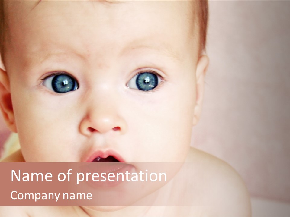 Little Baby Girl PowerPoint Template