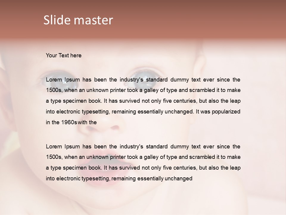 Little Baby Girl PowerPoint Template