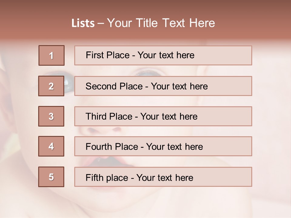 Little Baby Girl PowerPoint Template