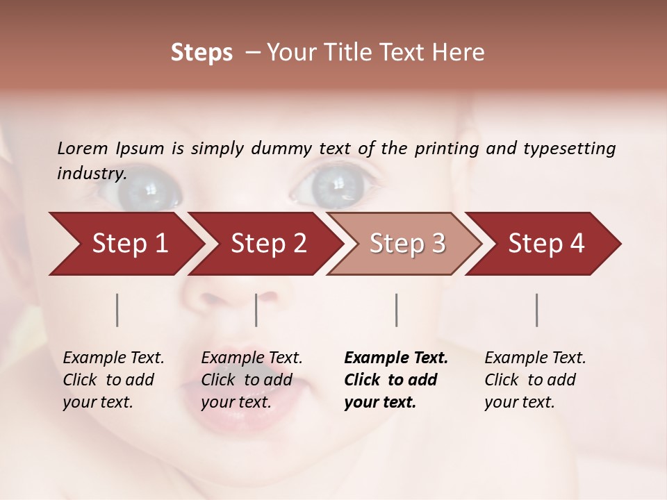 Little Baby Girl PowerPoint Template