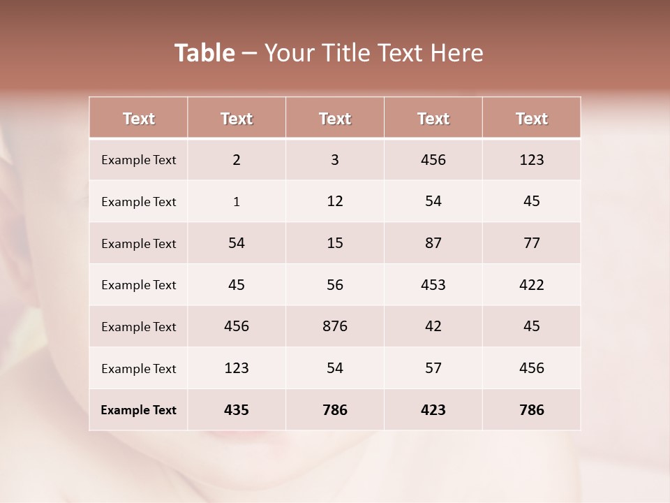 Little Baby Girl PowerPoint Template