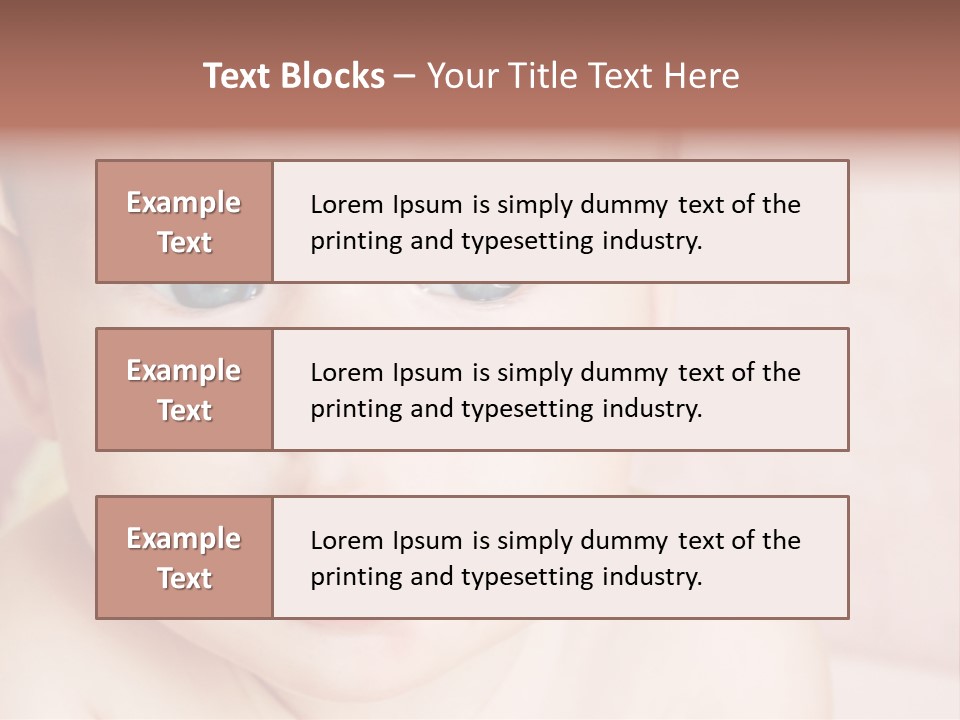 Little Baby Girl PowerPoint Template