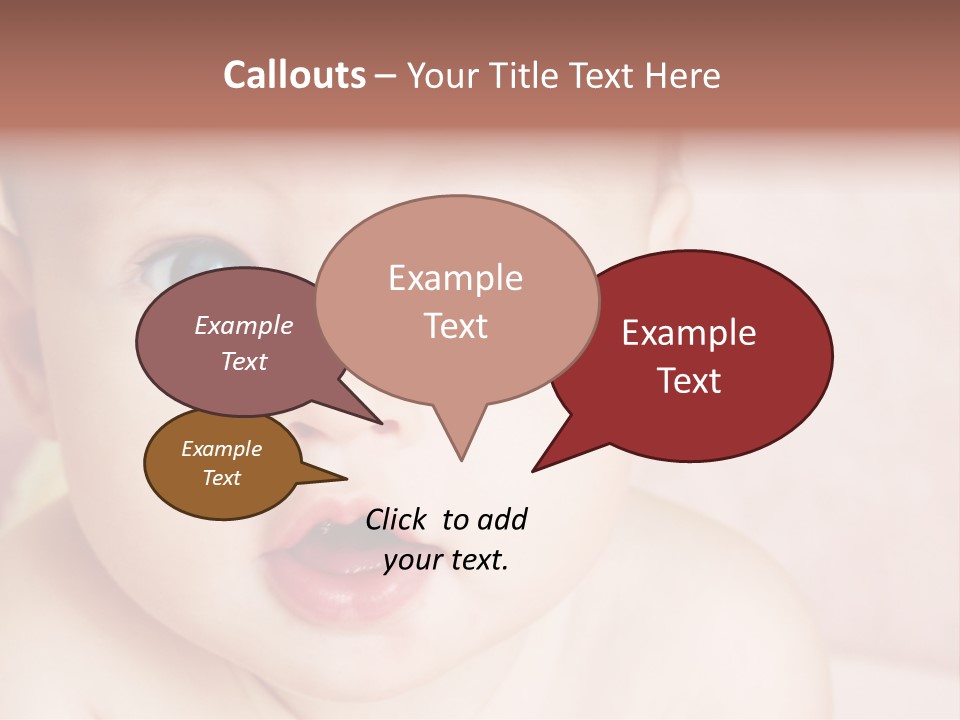 Little Baby Girl PowerPoint Template