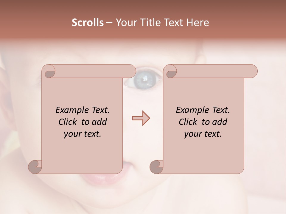 Little Baby Girl PowerPoint Template